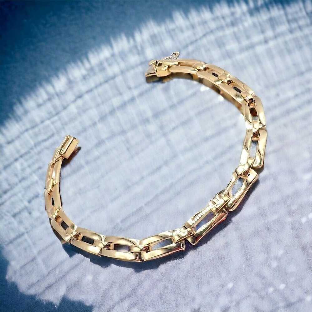 Authentic! Cartier Vintage 18k Yellow Gold Link B… - image 2