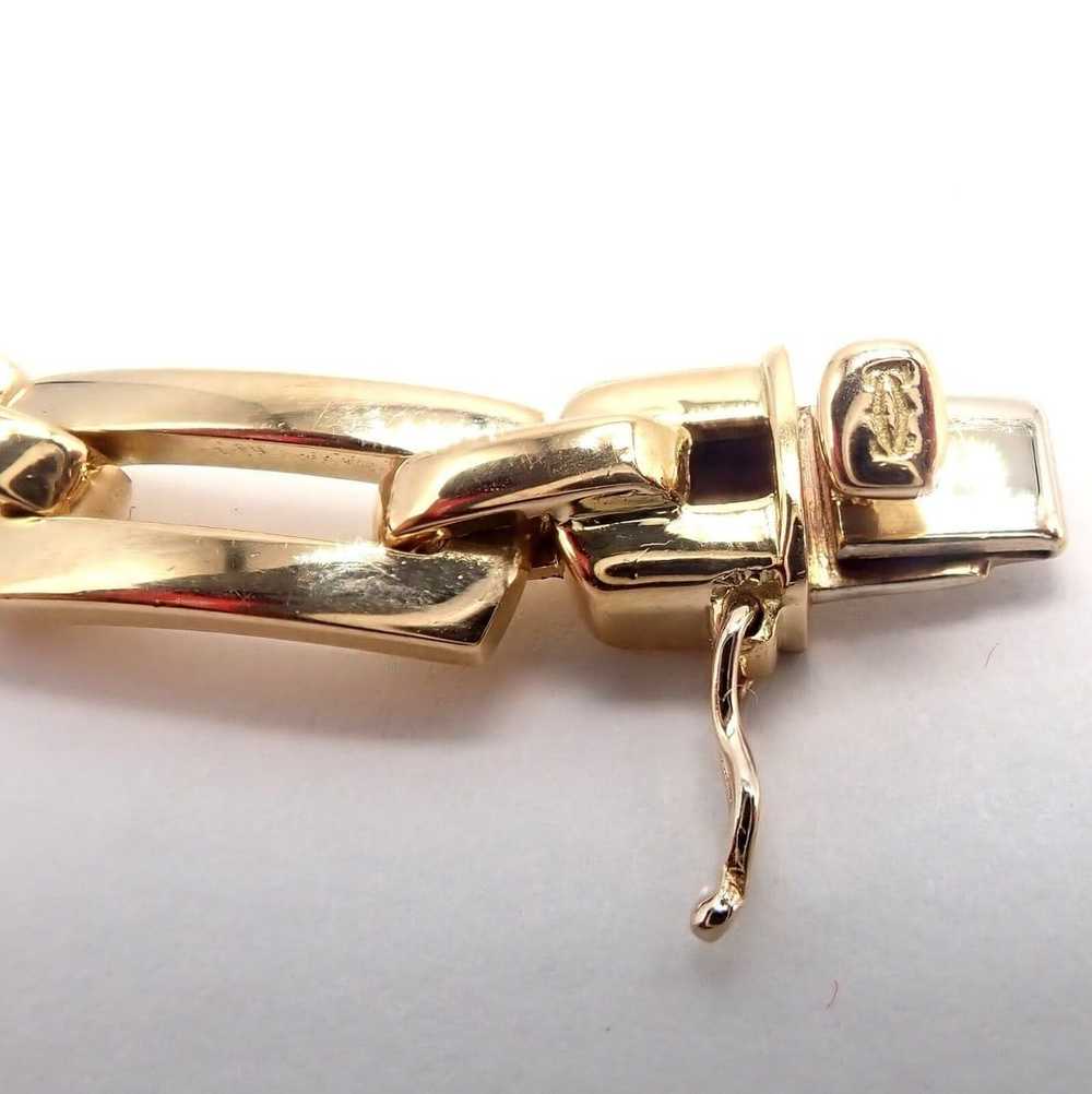 Authentic! Cartier Vintage 18k Yellow Gold Link B… - image 8