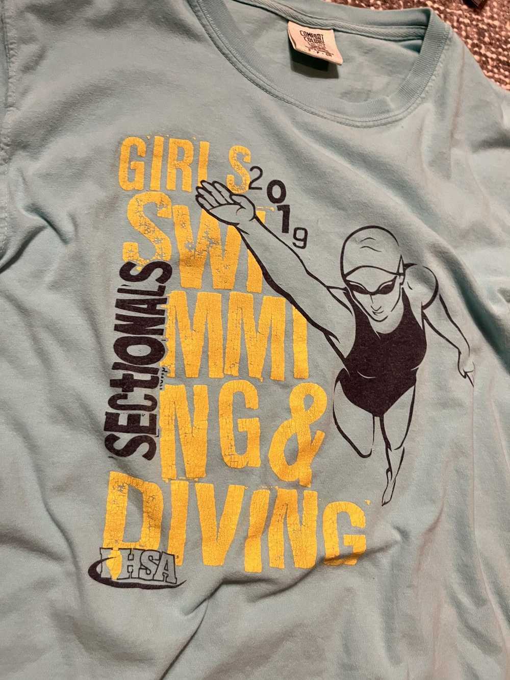 Sportswear × Streetwear Vintage IHSA Girls Swim T… - image 2