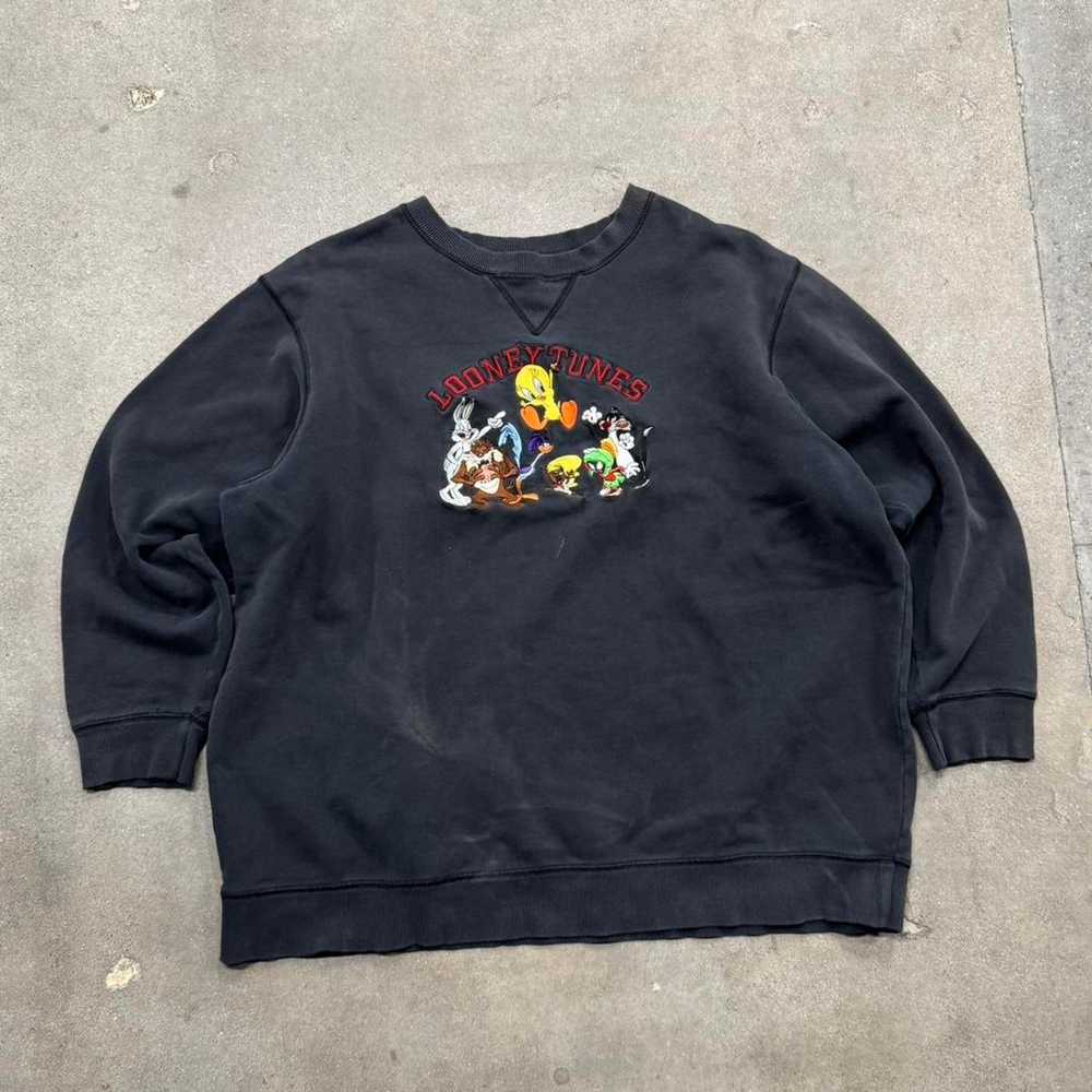 Vintage Vintage Looney Tunes Embroidered Crewneck - image 1