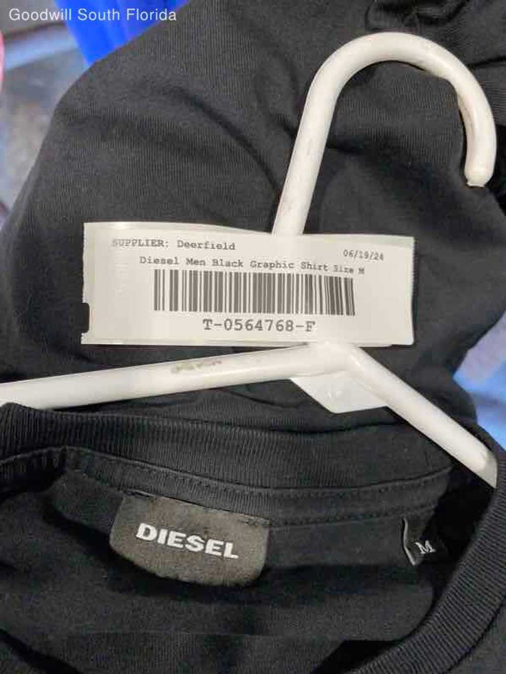 Diesel Mens Black Graphic Shirt Size M - image 8