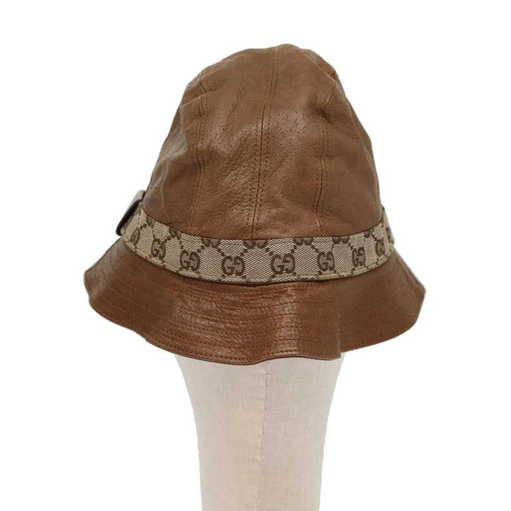 Gucci GUCCI GG Canvas Hat L Brown Auth yk12576 - image 3