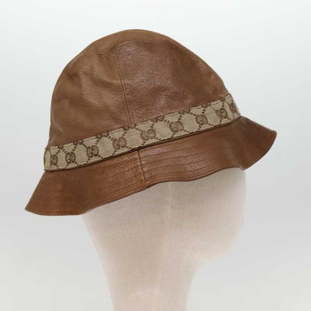 Gucci GUCCI GG Canvas Hat L Brown Auth yk12576 - image 5