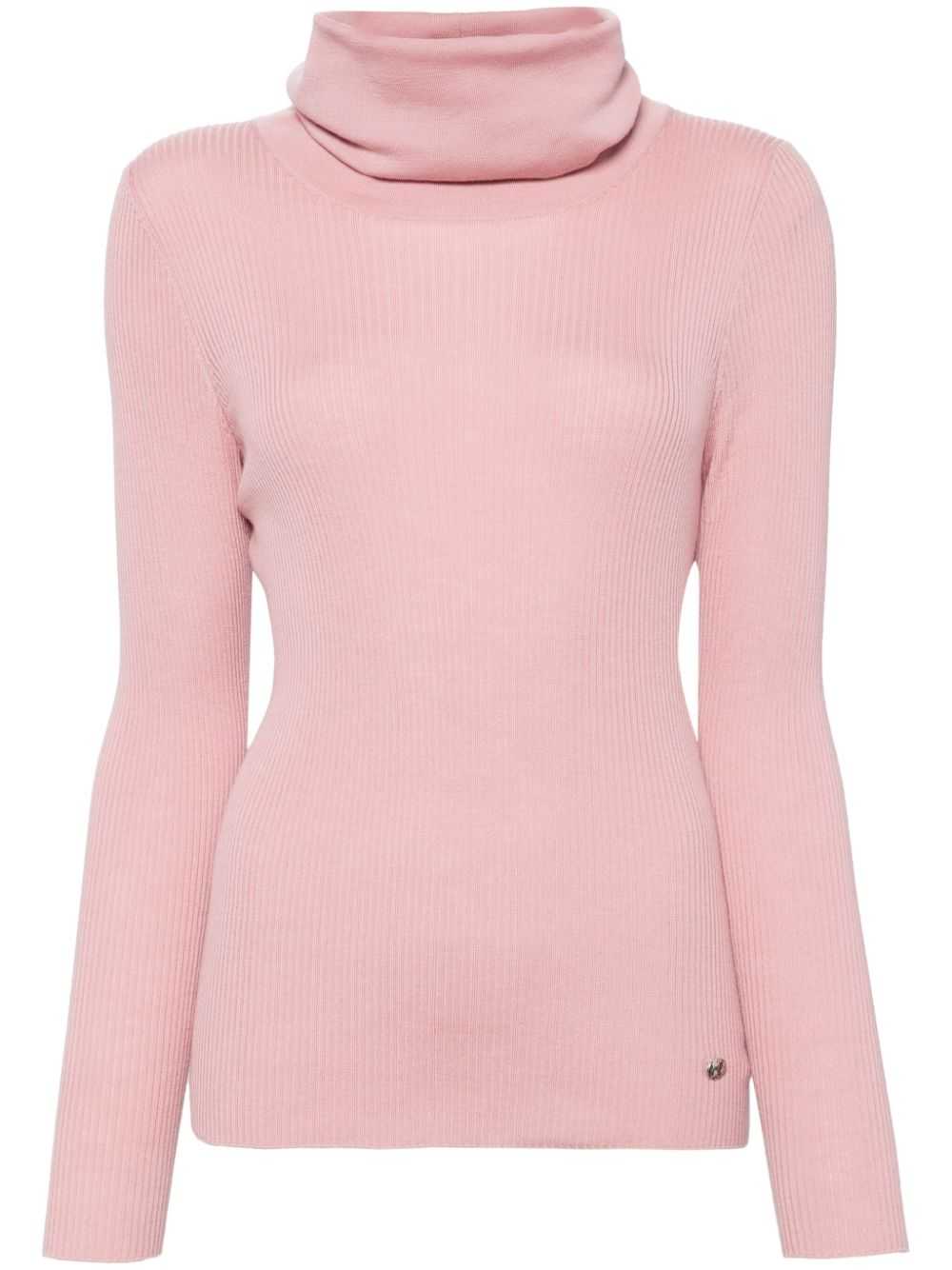 CHANEL Pre-Owned 2000s roll-neck knitted jumper -… - image 1