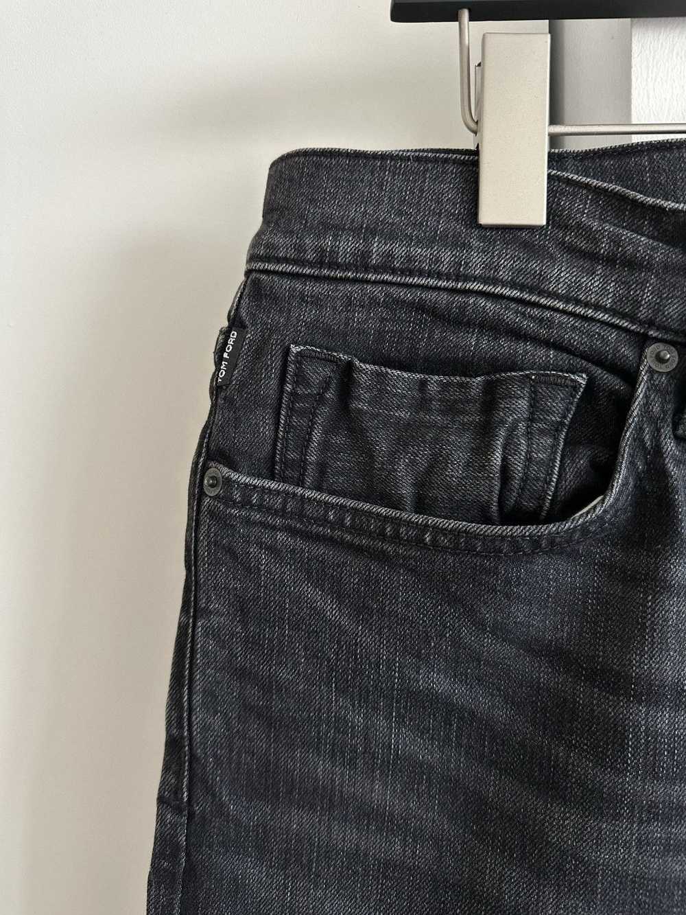 Tom Ford Washed Black Stretch Denim Jeans - image 3