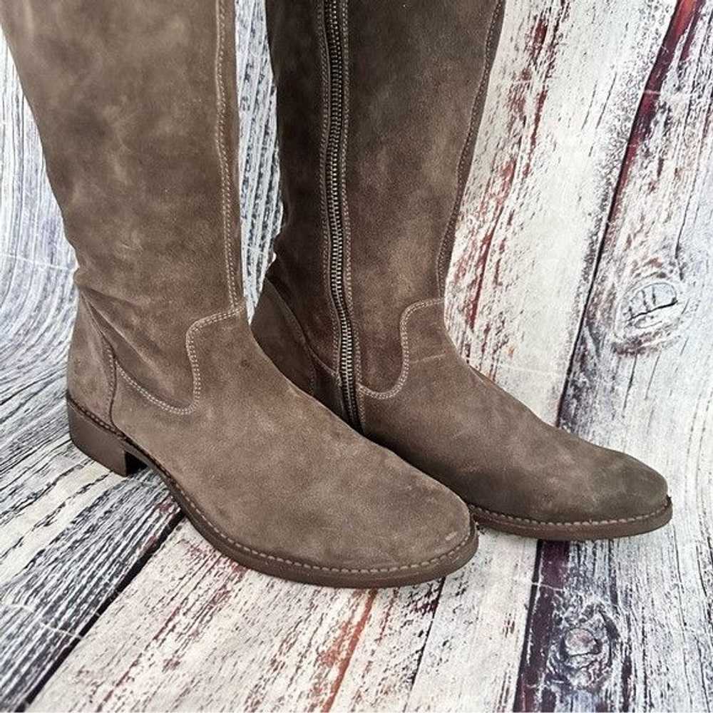 Frye FRYE Taupe Gray Suede Over the Knee Riding B… - image 7