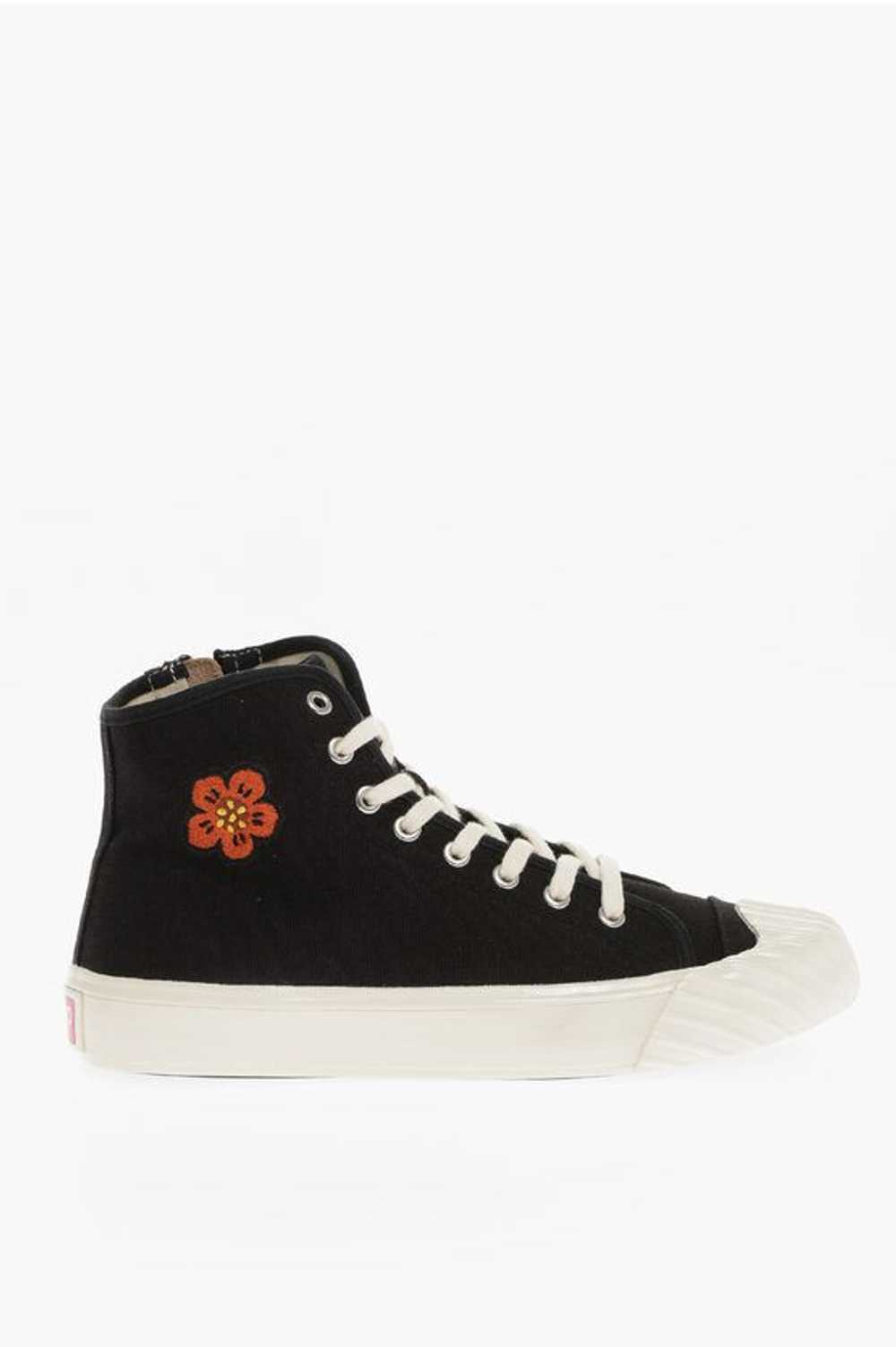 Kenzo og1mm0624 Paris Canvas Sneakers in Black/Wh… - image 1