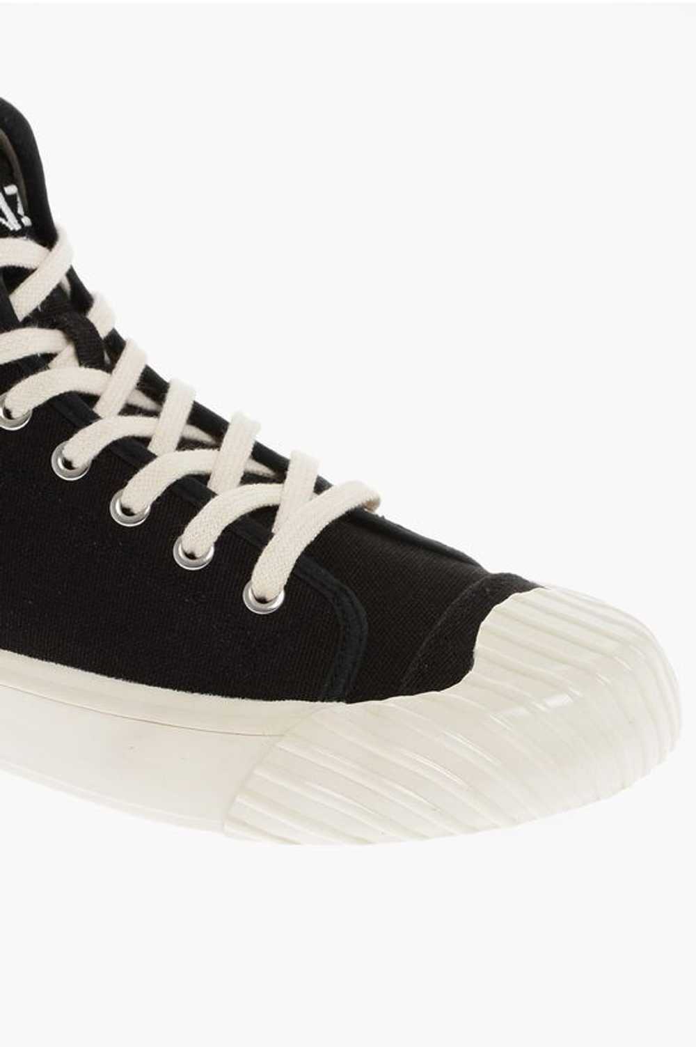 Kenzo og1mm0624 Paris Canvas Sneakers in Black/Wh… - image 4