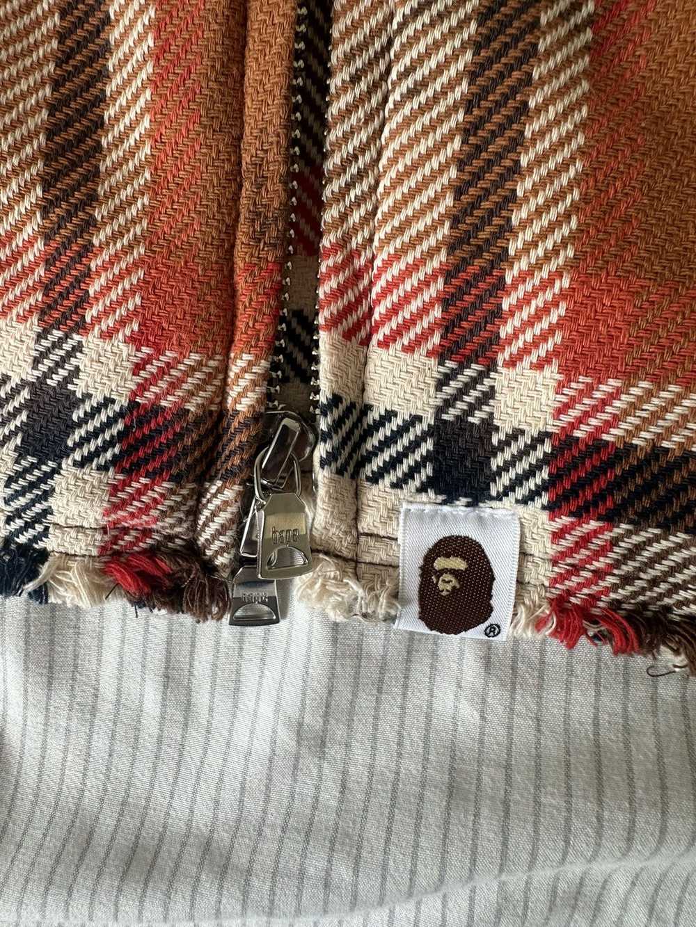 Bape Bape Plaid Sweatshirt Sz M - image 5