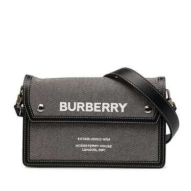 Burberry Note leather crossbody bag