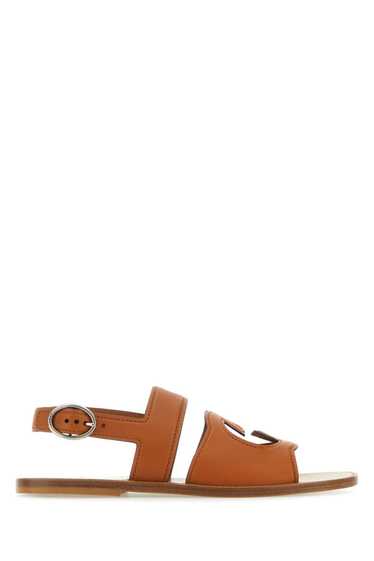 Gucci Caramel Leather Sandals