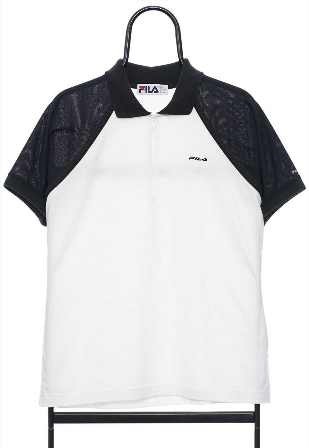 Vintage Fila White Sports Polo Shirt Mens - image 1