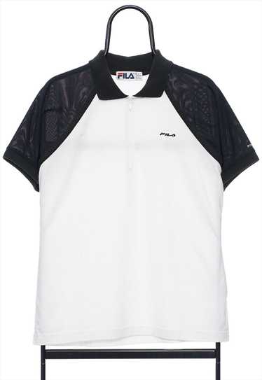 Vintage Fila White Sports Polo Shirt Mens - image 1