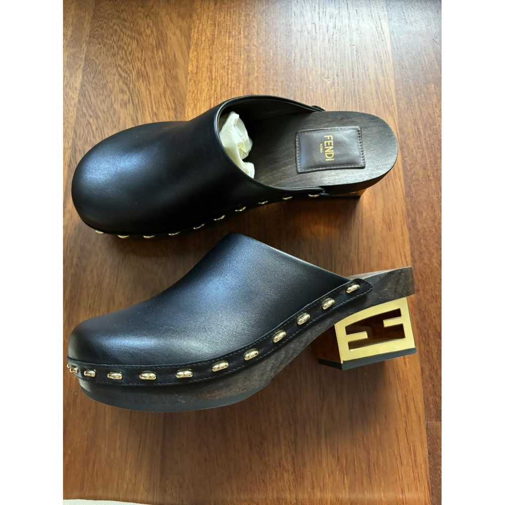 Fendi Leather mules & clogs - image 2