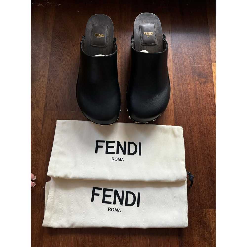 Fendi Leather mules & clogs - image 9