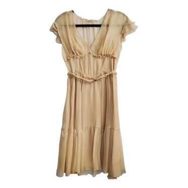 Silk mini dress Miu Miu Purple size 46 IT in Silk - 47996632