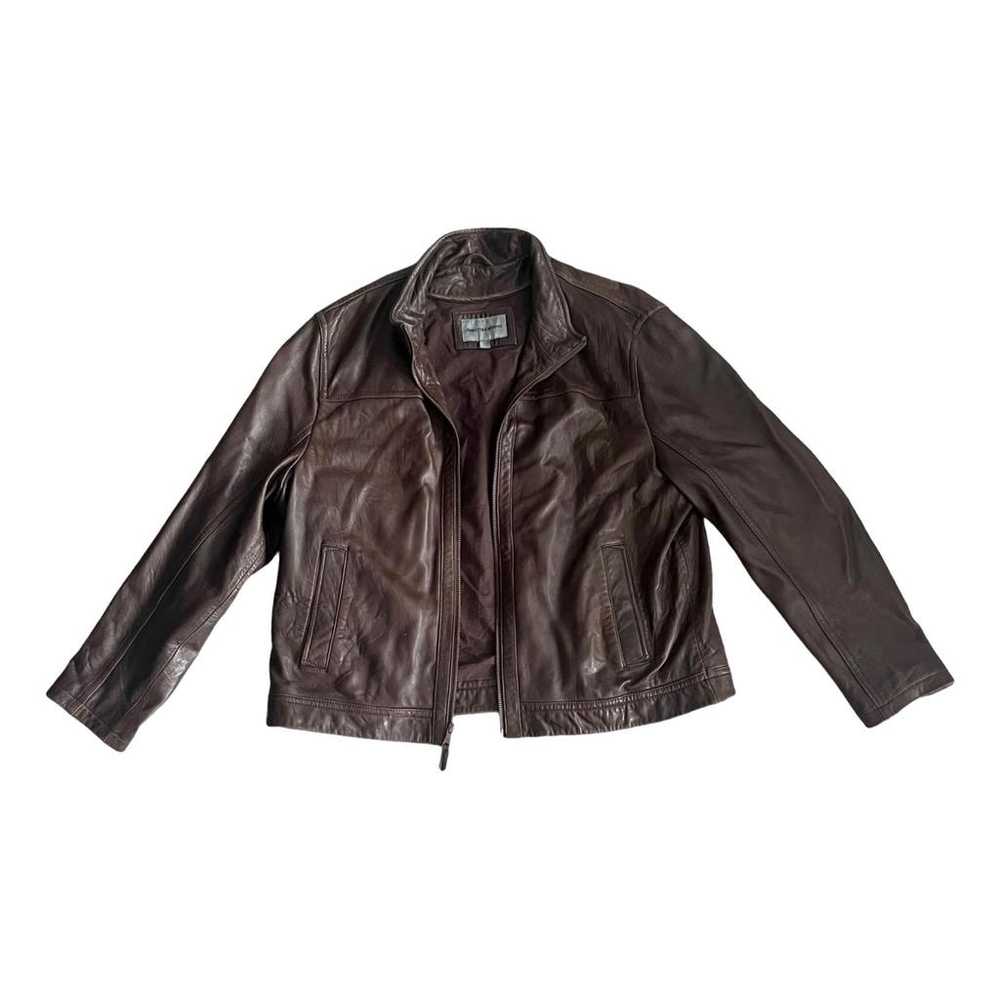 Johnston And Murphy Leather coat - image 1