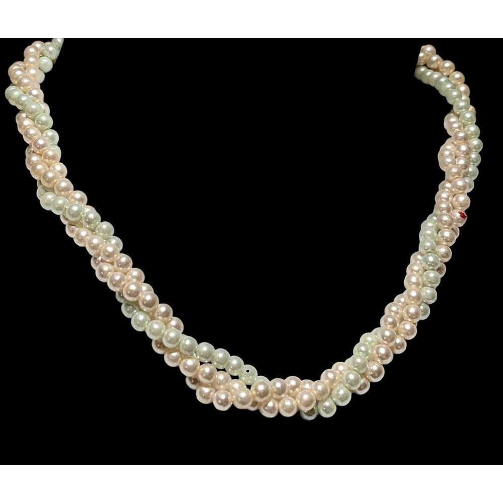 Other Twisted Pastel Pearl Necklace - image 4