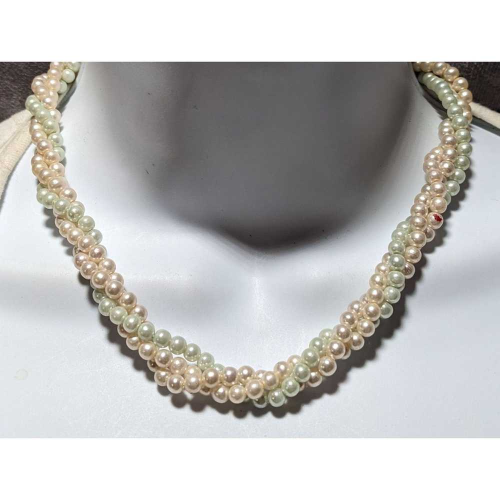 Other Twisted Pastel Pearl Necklace - image 5