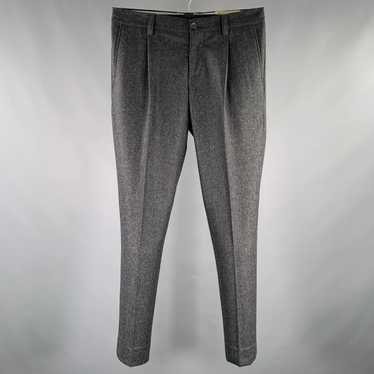 Brunello Cucinelli Grey Charcoal Wool Pleated Dre… - image 1