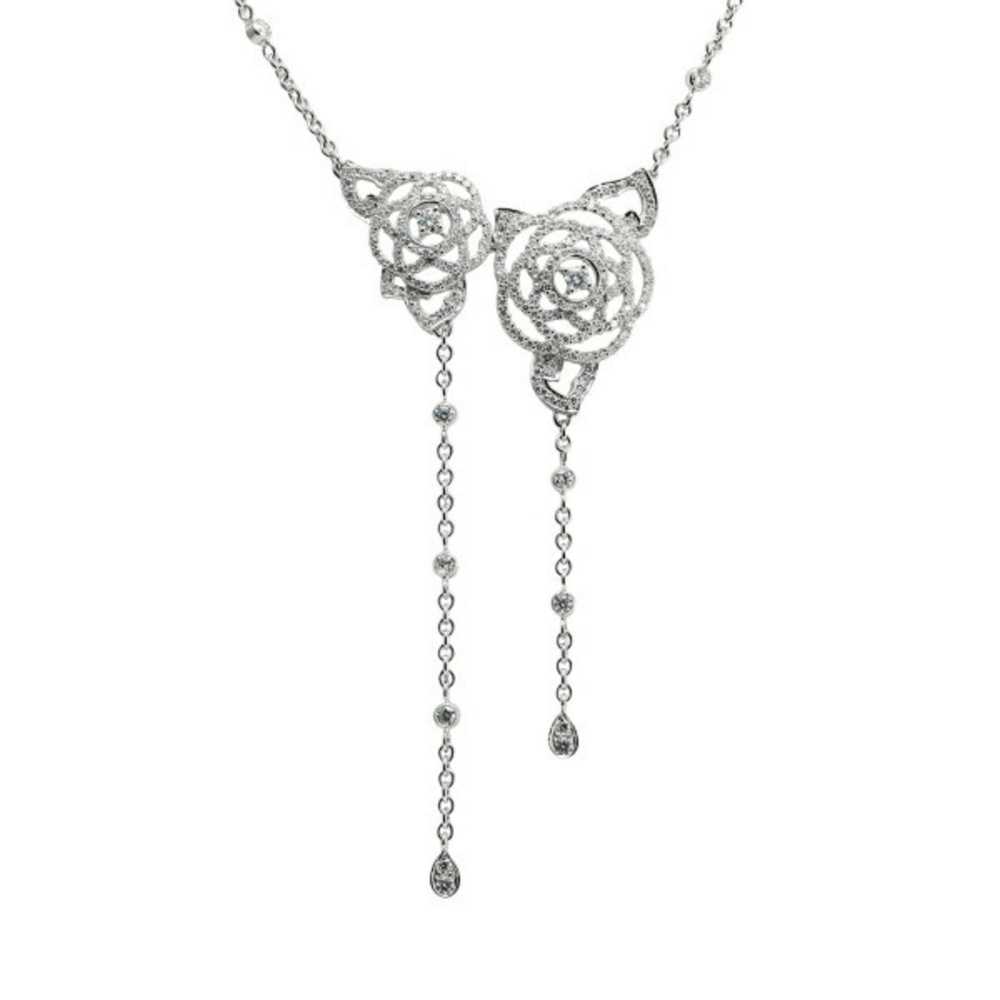 Chanel Chanel Camellia K18WG White Gold Necklace - image 1