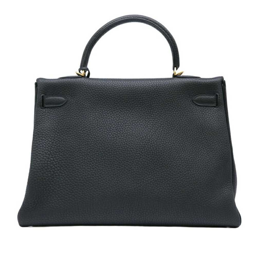 Hermes HERMES Kelly 35 handbag tote in Taurillon … - image 4