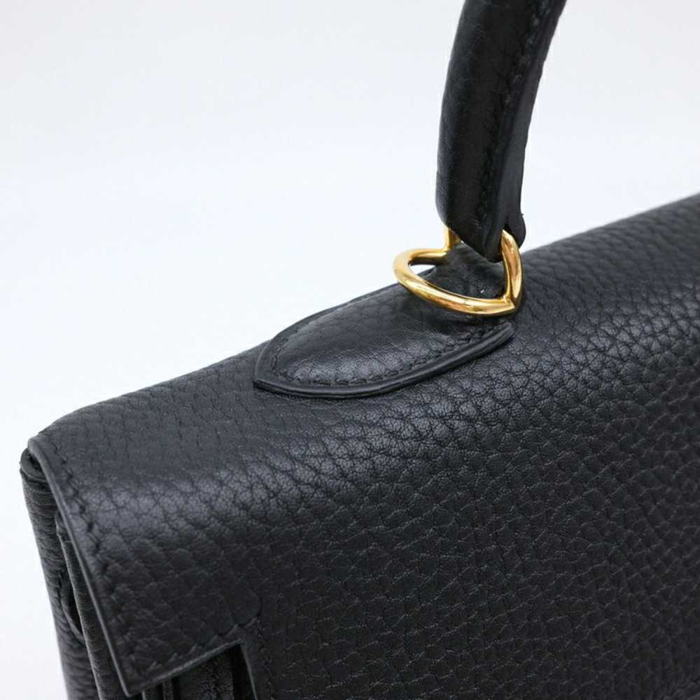 Hermes HERMES Kelly 35 handbag tote in Taurillon … - image 7