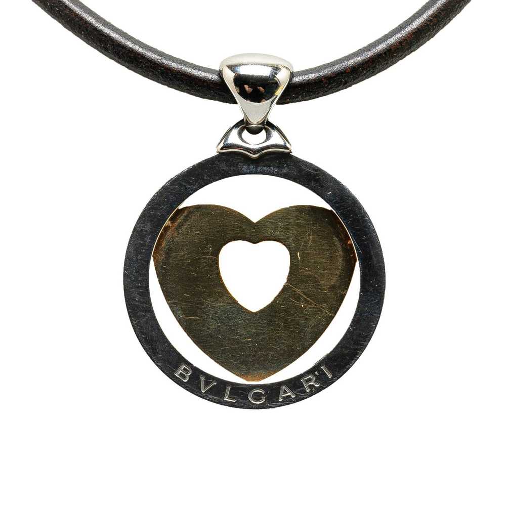 Bvlgari Bvlgari 18K Tondo Heart Pendant Necklace - image 1