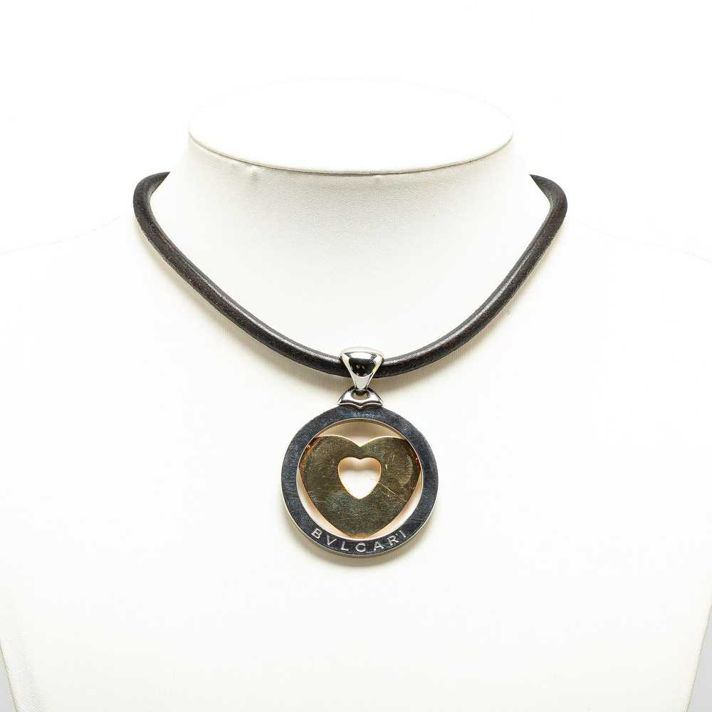 Bvlgari Bvlgari 18K Tondo Heart Pendant Necklace - image 5