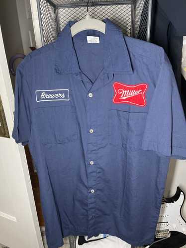 Other Milwaukee Brewers Miller Button Up Short Sle