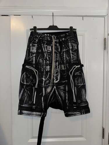 Rick Owens Drkshdw Bauhaus Painted Pod Shorts