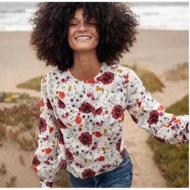 Marine Layer Marine Layer flower cotton long sleev