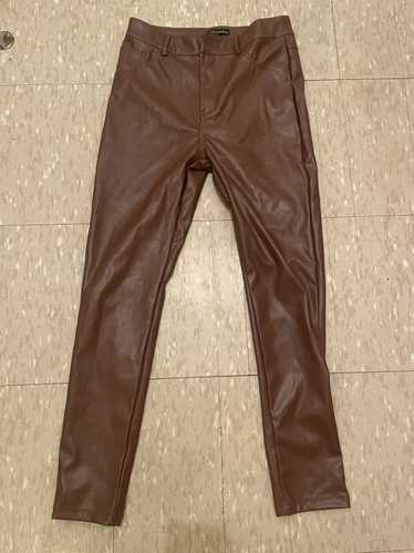 Streetwear Shine star leather pants size medium