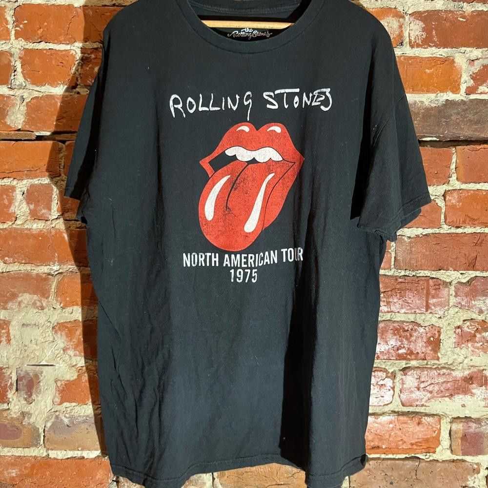 Designer Rolling Stones xlarge black graphic vint… - image 2