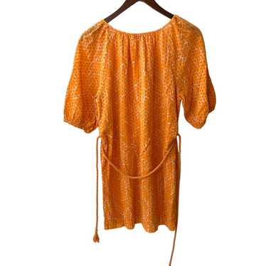 Joie Joie Tillman Mini Cotton Dress Orange M