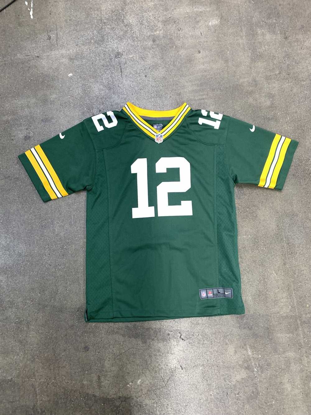 NFL × Vintage Nike Aaron Rodgers #12 Jersey Green… - image 1