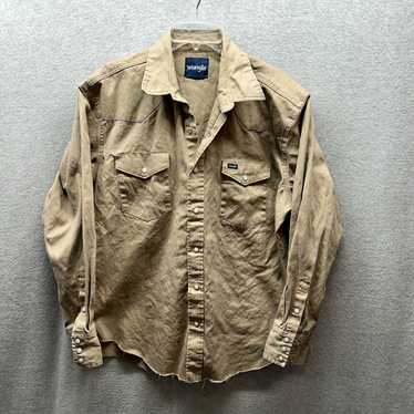 Wrangler Wrangler Shirt Adult Extra Large XL Brow… - image 1