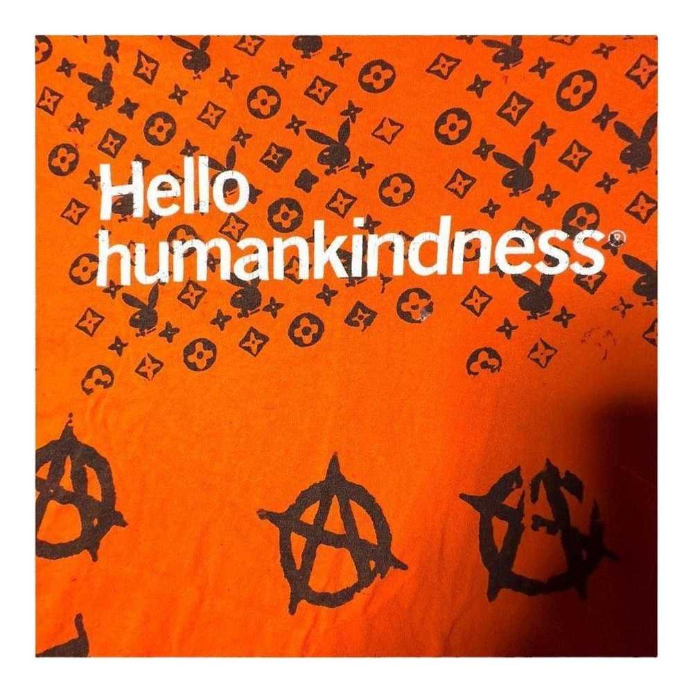 Streetwear Hello Humankindness Monogram Print Lux… - image 3