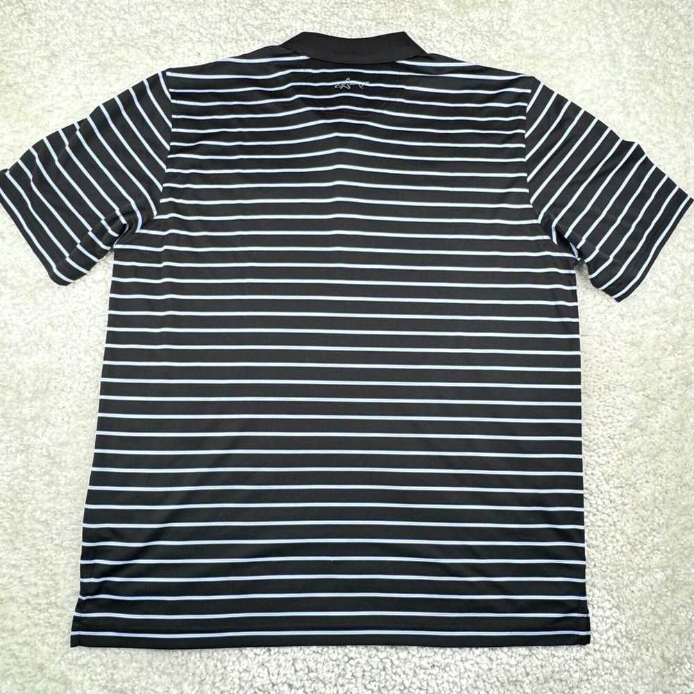 Vintage Greg Norman Polo Shirt Mens XL Blue Strip… - image 2