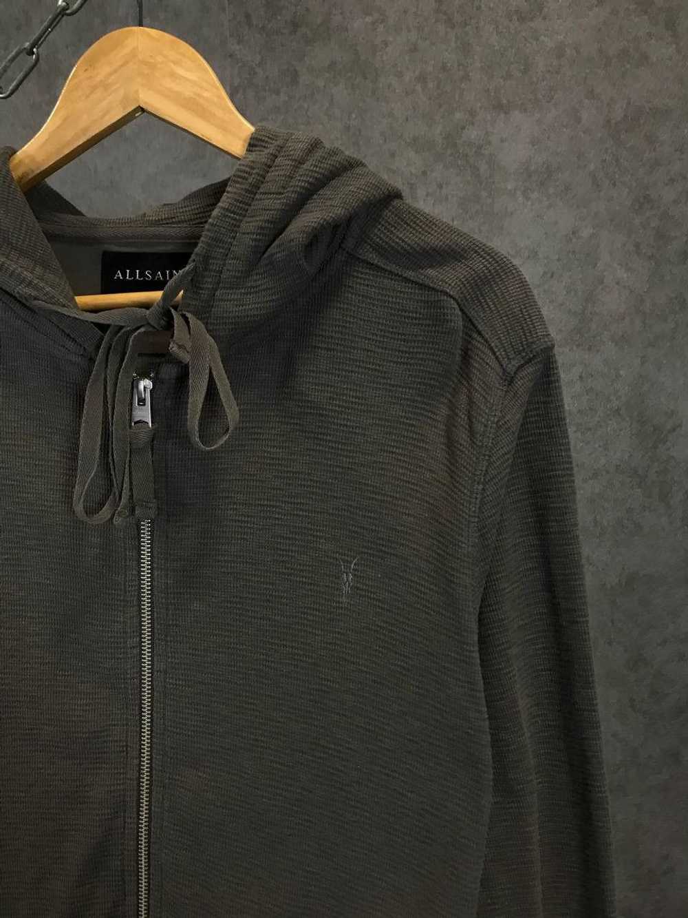 Allsaints Allsaints designer logo zip hoodie - image 2