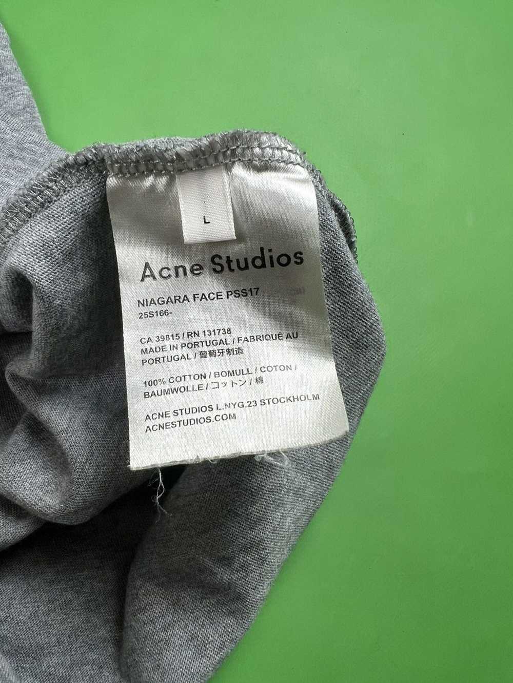 Acne Studios Acne Studios Niagara Face PSS17 Grey… - image 6