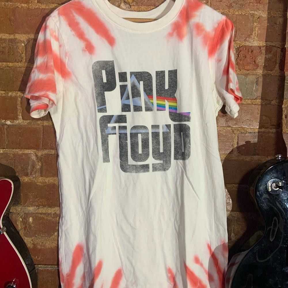 Designer Pink Floyd medium white & red tiedye gra… - image 2