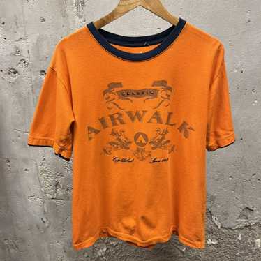 Airwalk Vintage Y2K Airwalk Orange Grunge Logo Emb