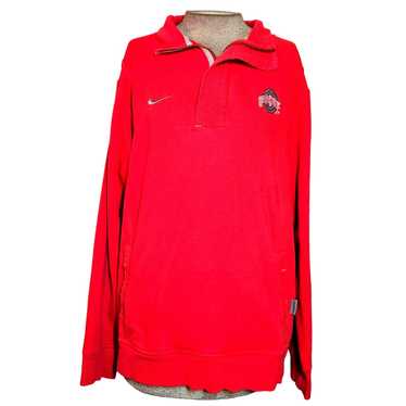 Nike Red Ohio State Quarter Zip Sweatshirt Size M… - image 1