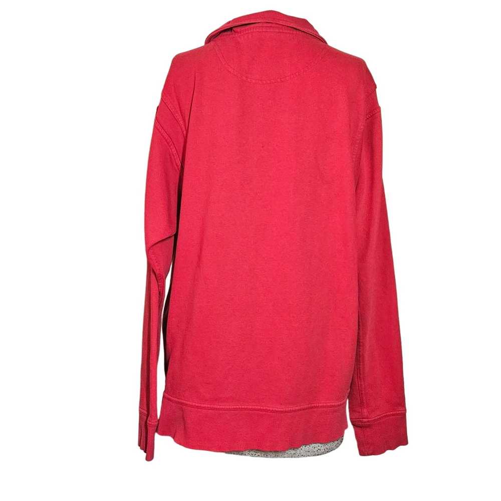 Nike Red Ohio State Quarter Zip Sweatshirt Size M… - image 2