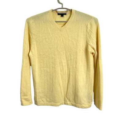 Apt. 9 Apt 9 100% Cashmere V Neck Sweater Buttercu