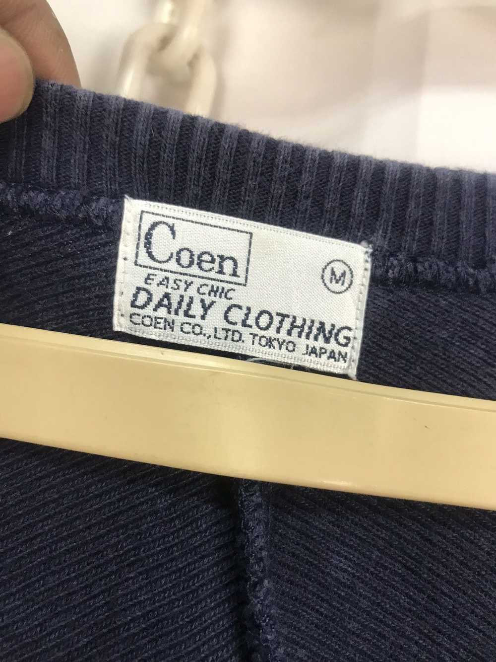 Japanese Brand Coen embroidered 55 sweatshirt - image 3