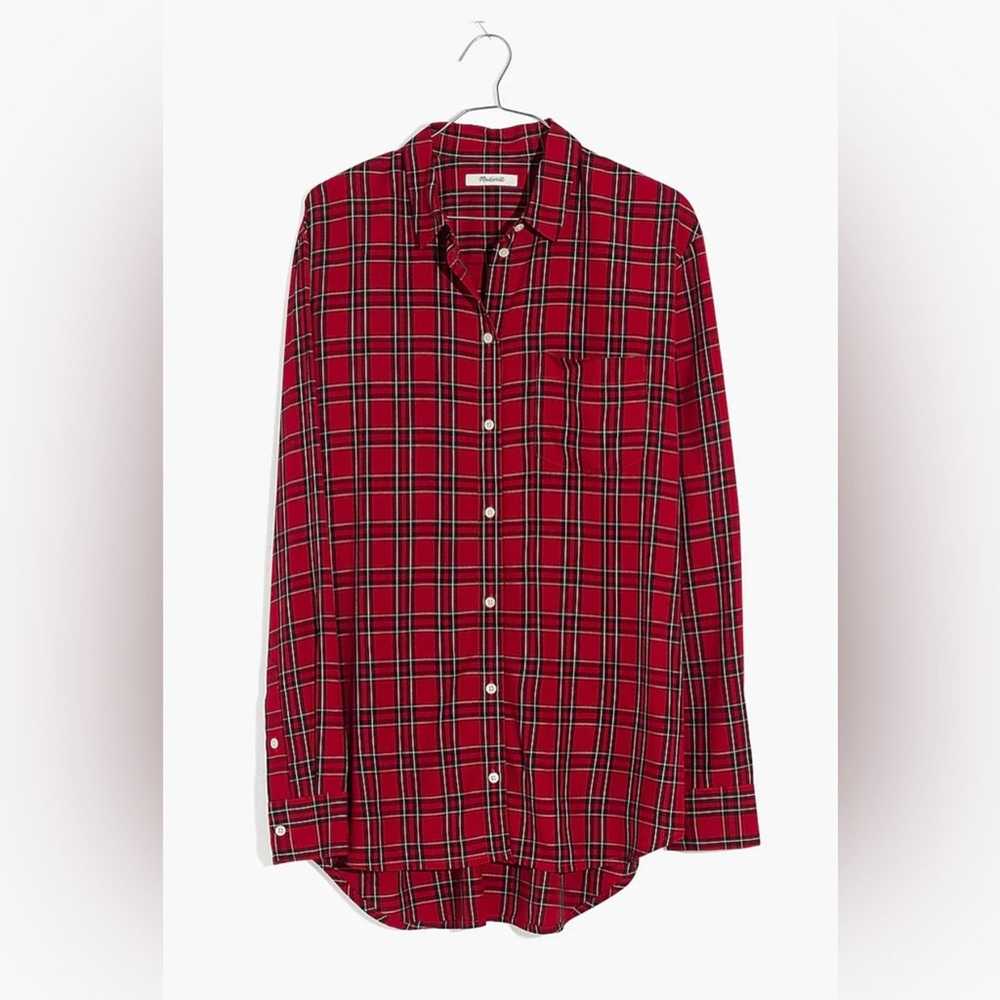 Madewell Madewell Oversized Ex-Boyfriend Shirt in… - image 8