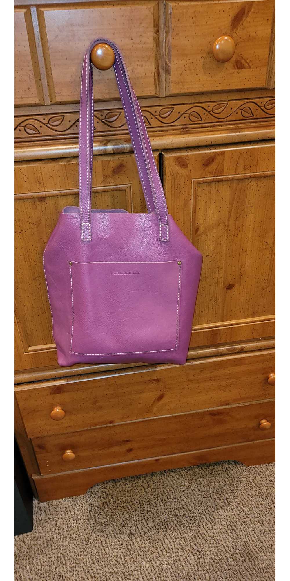 Portland Leather 'Almost Perfect' Crossbody Tote - image 4