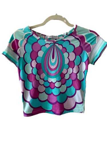 トップス NEW made in ITALY EMILIO PUCCI tops Pucci Printed off-shoulder top Emilio Pucci